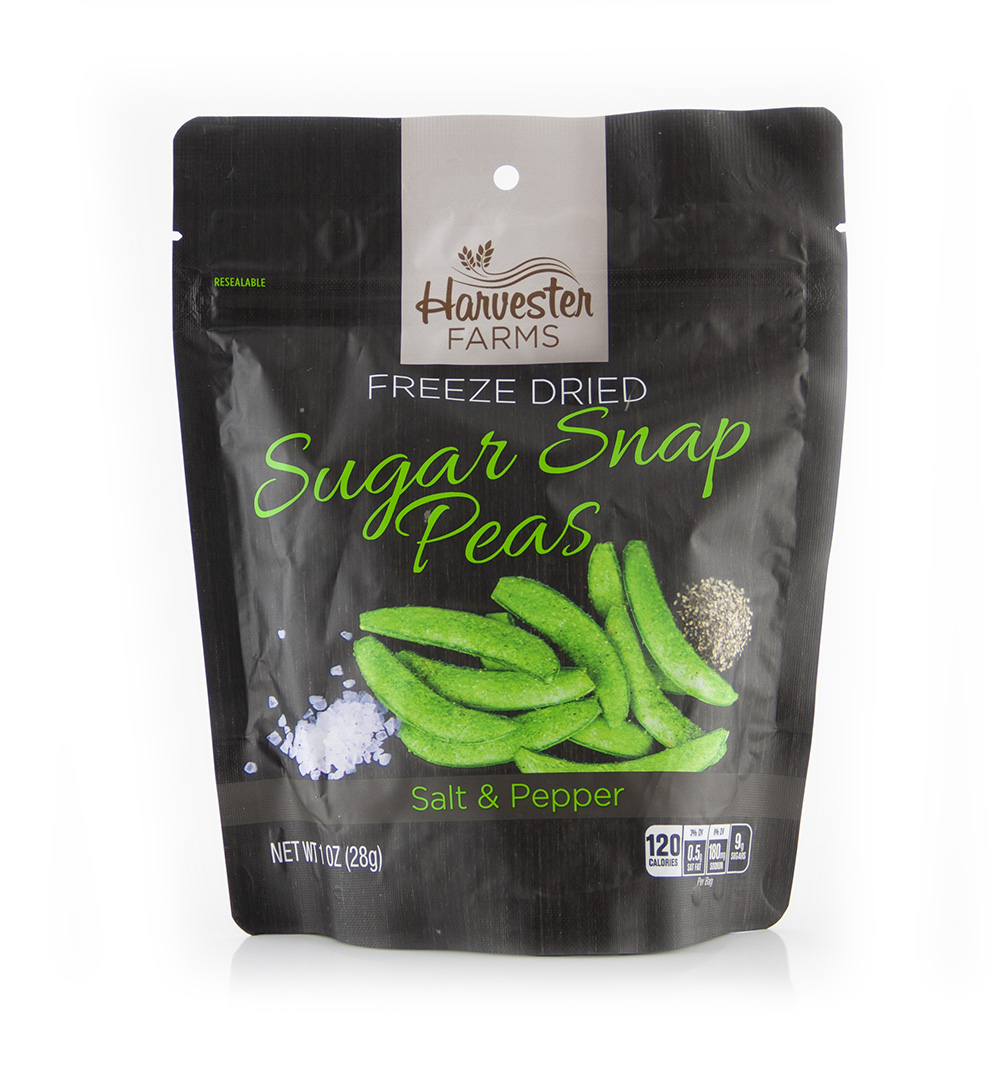 Brothers All Natural Launches Savory, Crunchy Harvester Farms  Freeze-Dried Sugar Snap Peas With Salt and Pepper