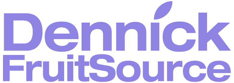 The new Dennick FruitSource Logo in light purple.